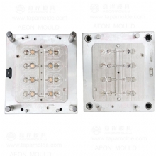 2065  8 cavities flip top cap mould cold runner