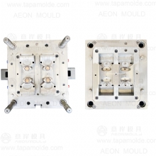 21059 4 cavities special shaped flip top cap mould